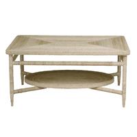 Galleried Abaca Cocktail Table (Sh02-061819)